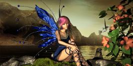 fée elfe ange papillon